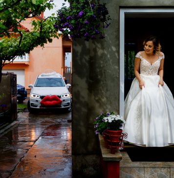 Cristina și Florin: o nuntă cu emoții intense, mașină machiată și petrecere ca în povești