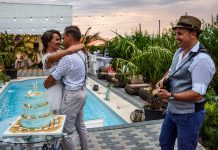 Alina si Mitel, nunta cu tematica marina la piscina tematica marina