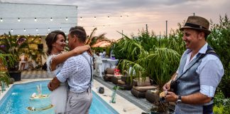 Alina si Mitel, nunta cu tematica marina la piscina tematica marina