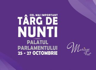 Targ de nunta: Mariage Fest / 25-27 Octombrie, Palatul Parlamentului, Bucuresti Targ de nunti Mariage Fest - Octombrie 2020